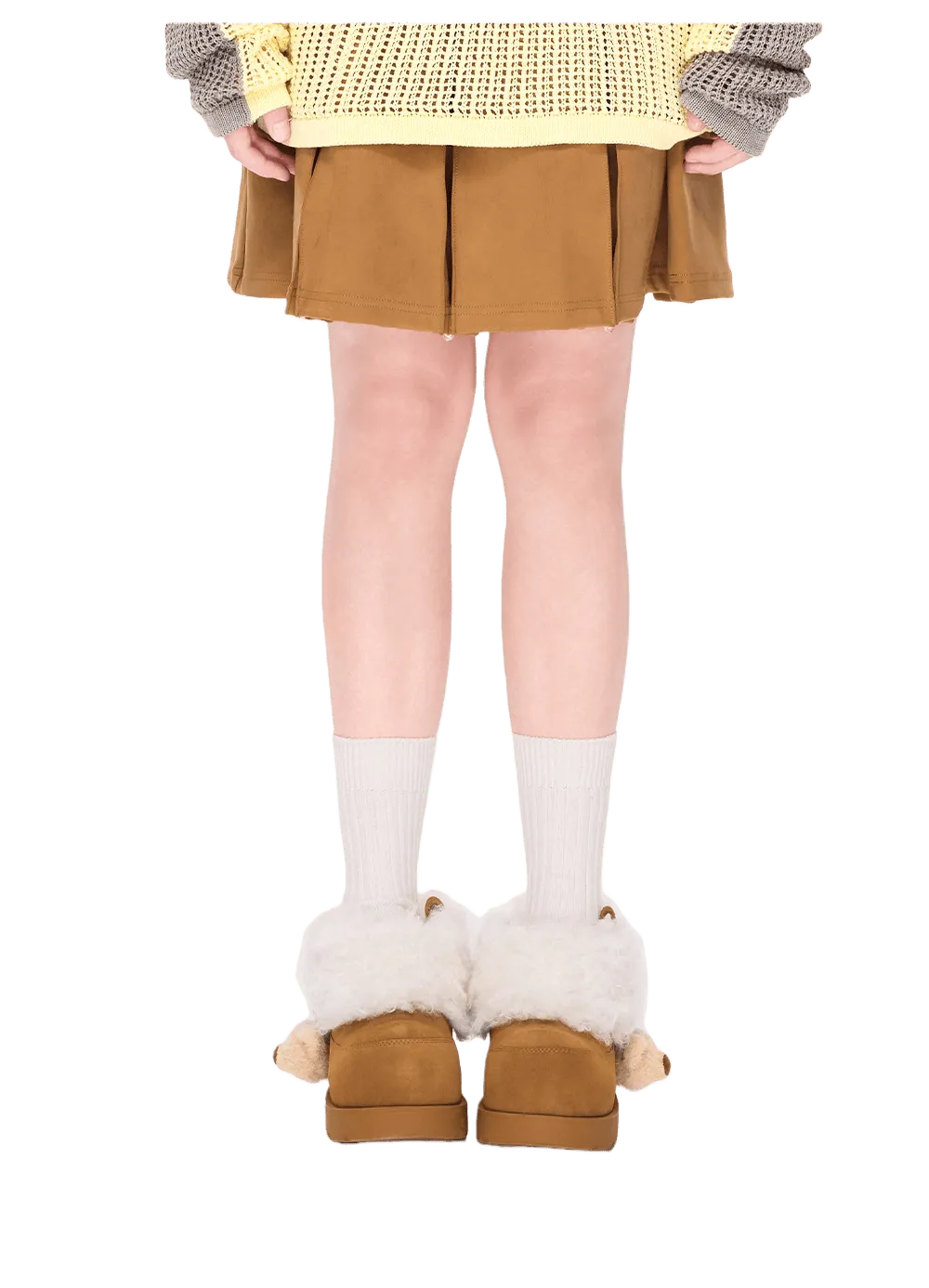 Plush Lined Platform Short Snow Boots