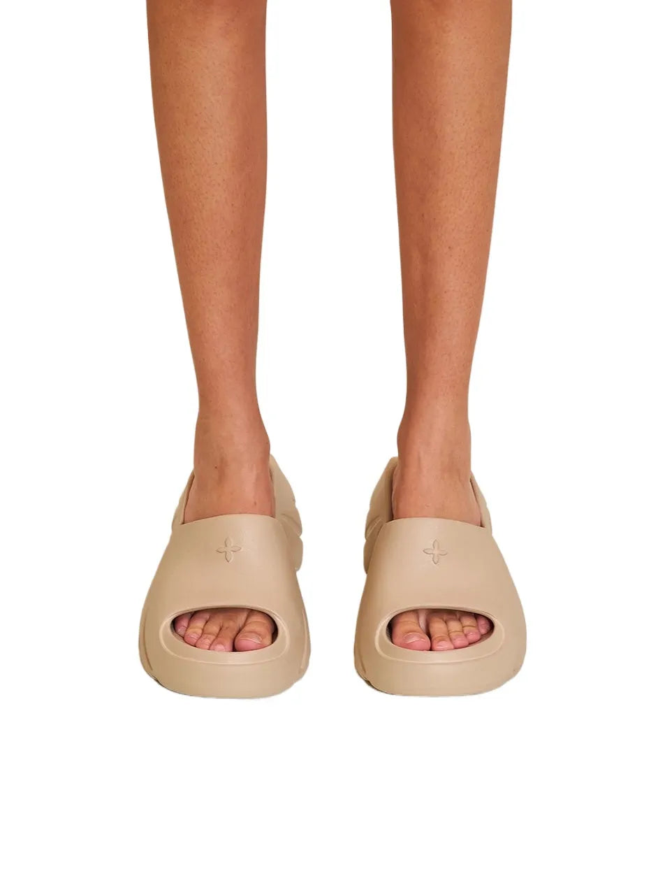 Phantom Future Sculpted Heel Mules Sandals