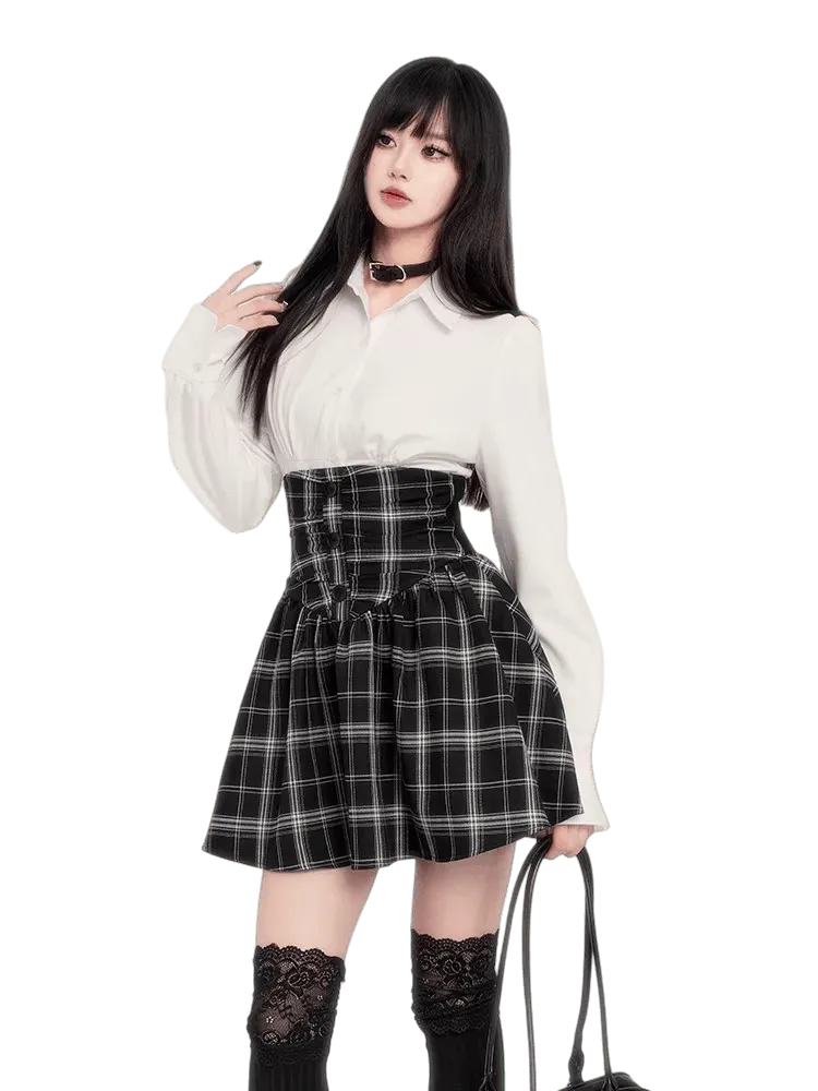 Waist-Cinching Long Sleeve Shirt
