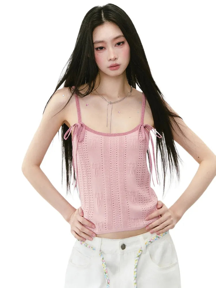 Spliced Bow Loose Sling Vest