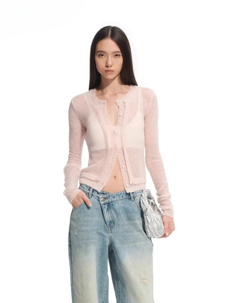 "Djembe Series" Berlin Mohair Knit Cardigan
