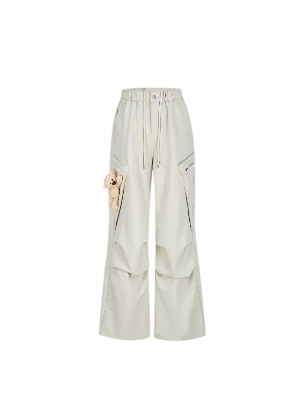 Fleece-Lined Drawstring Cargo Pants