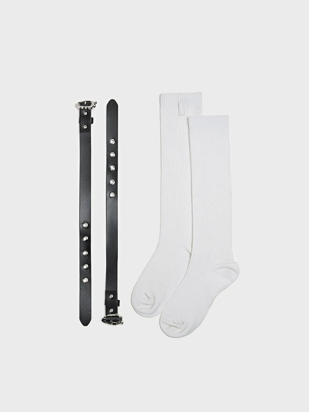 Leather Strap Socks