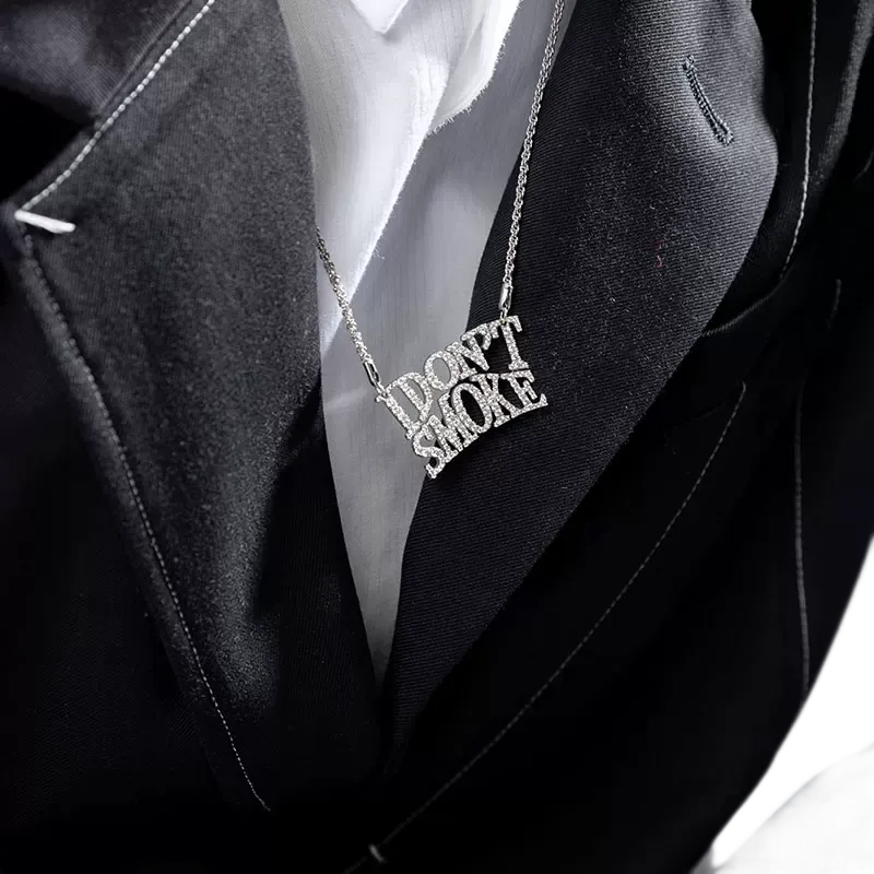 Limited Edition Logo Platinum Zircon Bracelet
