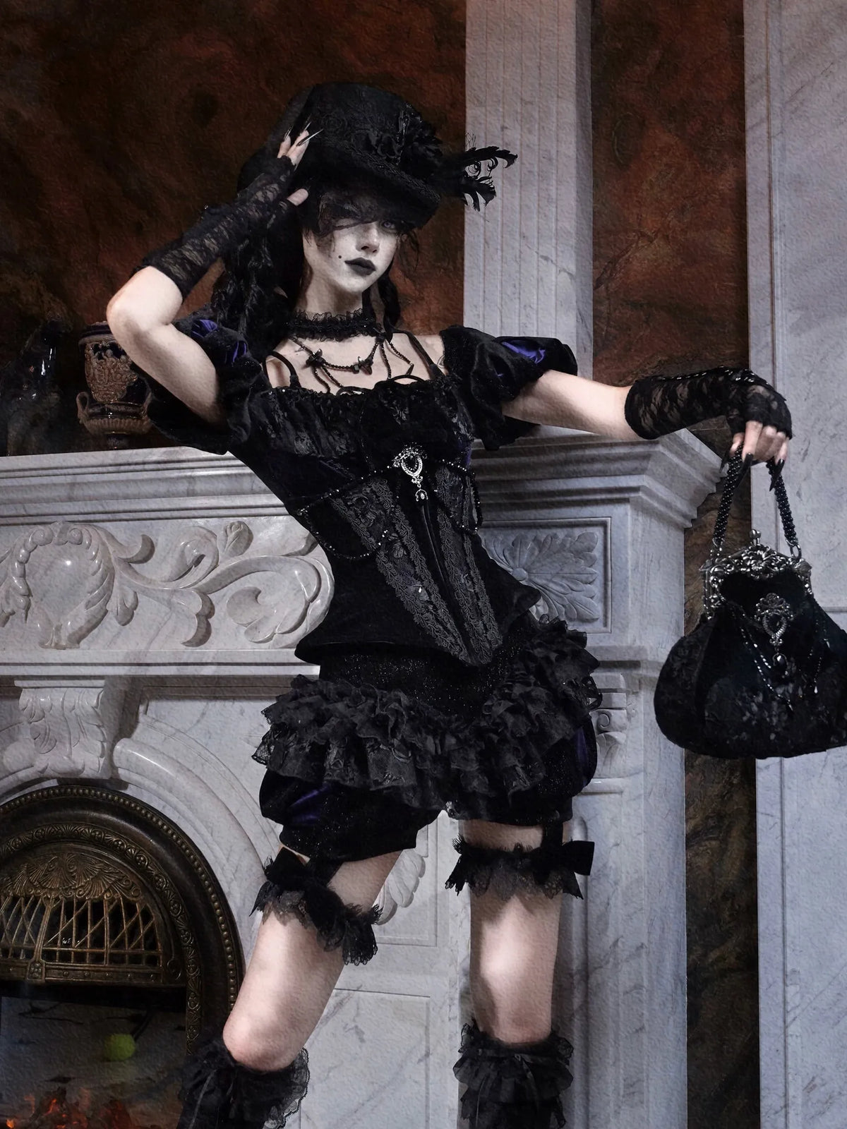 Gothic Ribbon Duchess Wool Hat