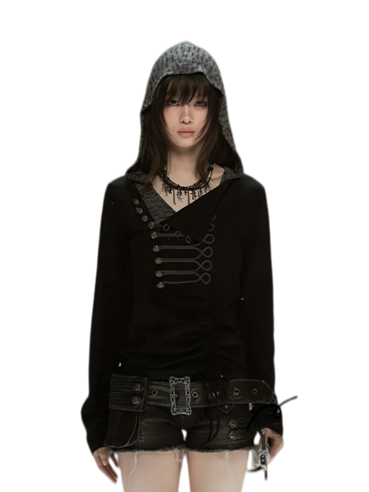 Rope-Knot Hooded Sweatshirt