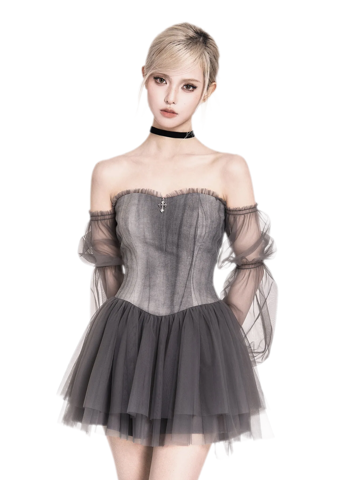 Tie-Dye Corset Tutu Dress