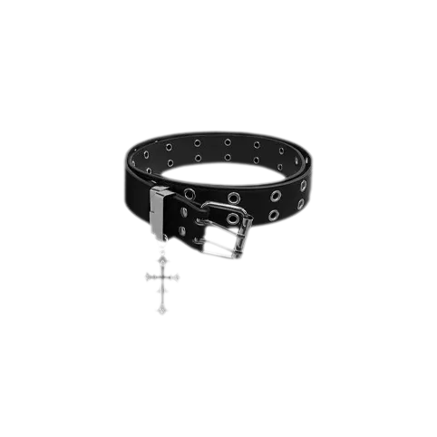 Metal Cross Punk Belt