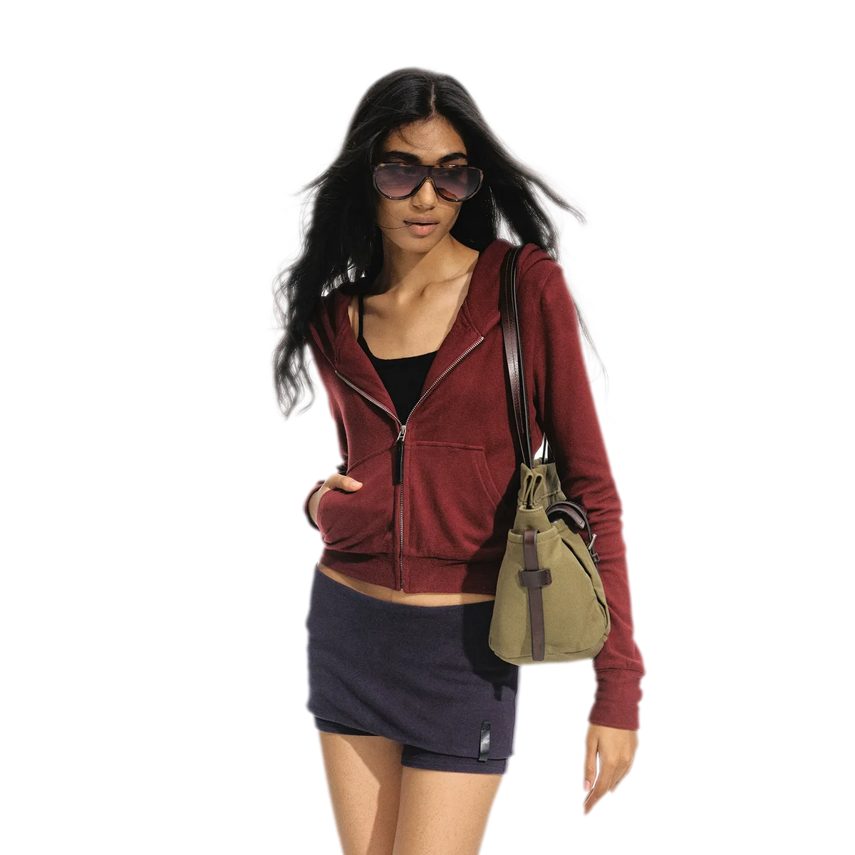 Cashmere Cropped Yoga Jacket