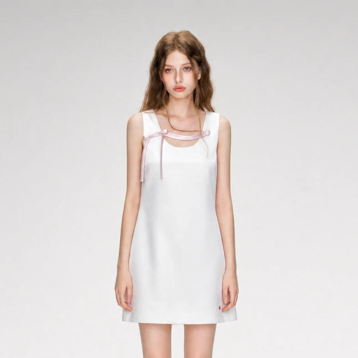 Pearl Satin Bow Dress